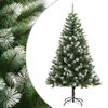 vidaXL kunstigt juletr&aelig; med sne 150 cm h&aelig;ngslet