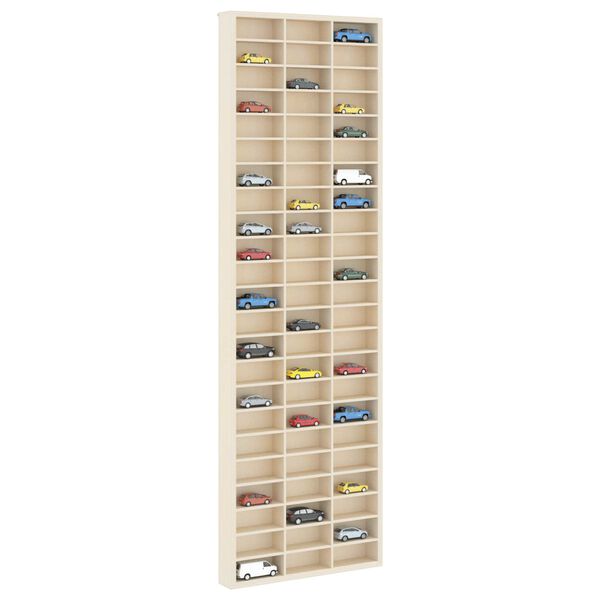 vidaXL V&aelig;gdisplaykasse Beige 30 x 4,5 x 96 cm Konstrueret tr&aelig;