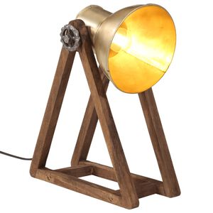 vidaXL skrivebordslampe 30x17x40 cm 25 W E27 antik messingfarve