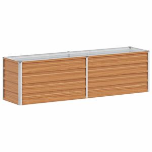 vidaXL H&oslash;jbed Lys Brun 160 x 40 x 45 cm Galvaniseret st&aring;l