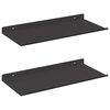vidaXL V&aelig;ghylde med hylde V&aelig;gmonteret 2 pcs Sort 40 x 17,5 x 2,5 cm