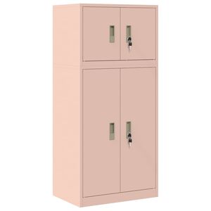 vidaXL Opbevaringsskab 2 stk. Lyser&oslash;d 60 x 40 x 130 cm St&aring;l L&aring;ses