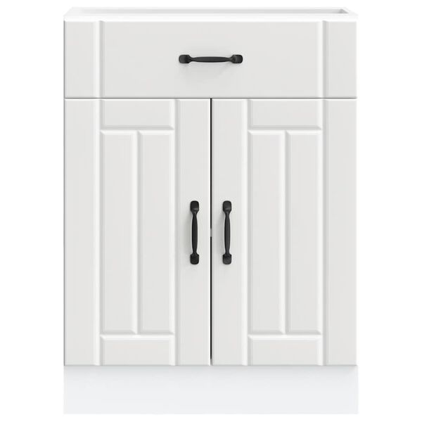 vidaXL k&oslash;kkenunderskab Lucca konstrueret tr&aelig; hvid