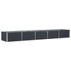 vidaXL Plantekasse Antracit 400 x 80 x 45 cm St&aring;l