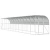 vidaXL H&oslash;nsehus Mod V&aelig;g S&oslash;lv 600 x 150 x 215 cm Galvaniseret st&aring;l