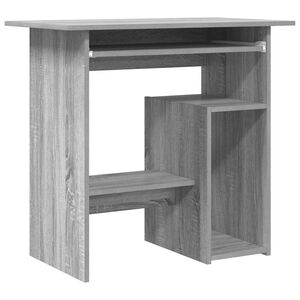 vidaXL skrivebord 80x45x74 cm konstrueret tr&aelig; gr&aring; sonoma-eg