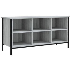 vidaXL skoreol 100x35x50 cm konstrueret tr&aelig; gr&aring; sonoma-eg