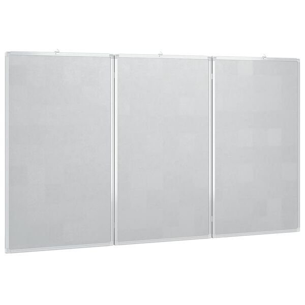 vidaXL magnetisk whiteboard 180x100x1,7 cm foldbart aluminium