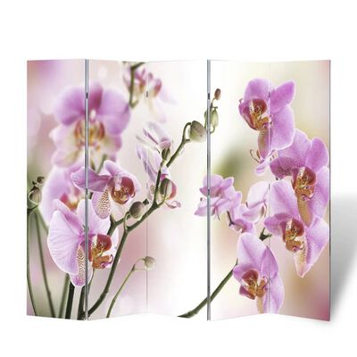 vidaXL foldbar rumdeler 200 x 170 blomstermotiv