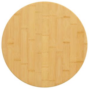 vidaXL bordplade &Oslash;30x1,5 cm bambus