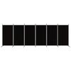vidaXL 6-panels rumdeler 520x180 cm stof sort