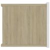 vidaXL sengeskabe 2 stk. 40x30x30 cm konstrueret træ hvid sonoma-eg