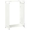 vidaXL br&aelig;ndestativ 60x28x90 cm koldvalset st&aring;l hvid