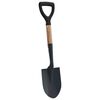 vidaXL Skovl Sort 68,5 cm Powder Coated St&aring;l og Solid Tr&aelig;