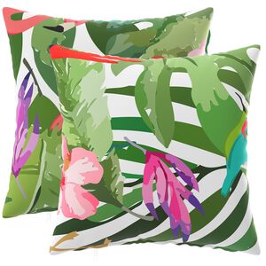 vidaXL Pudebetr&aelig;k 2 pcs HEERLEN Flerfarvet 30 x 30 cm Polyester