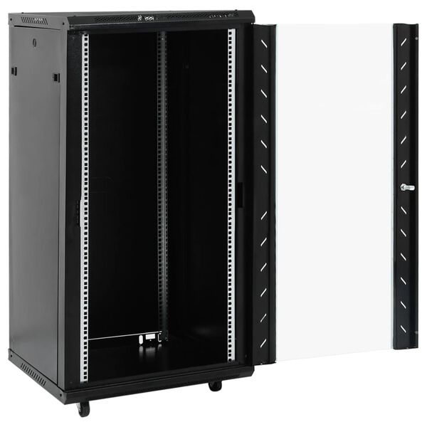 vidaXL netv&aelig;rksskab 60x60x120 cm 22U 19" IP20 sort