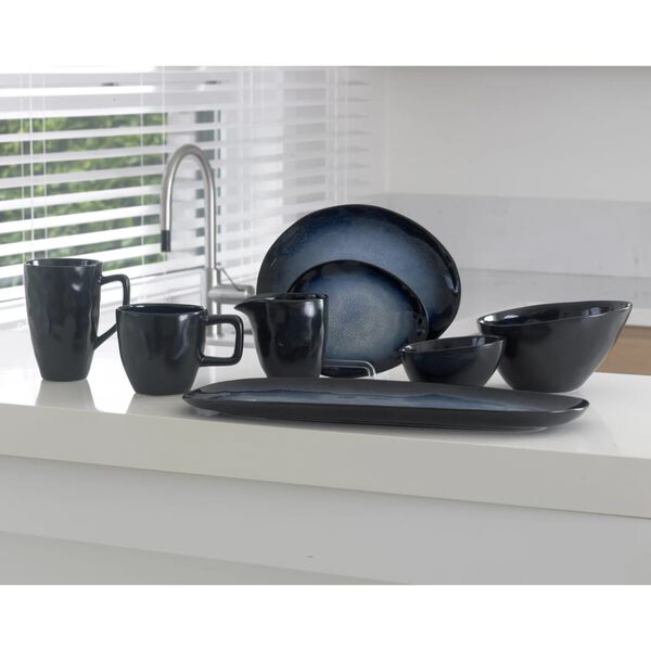 Cosy & Trendy desserttallerkener 6 stk. Sapphire 20,5x17,5 cm oval bl&aring;