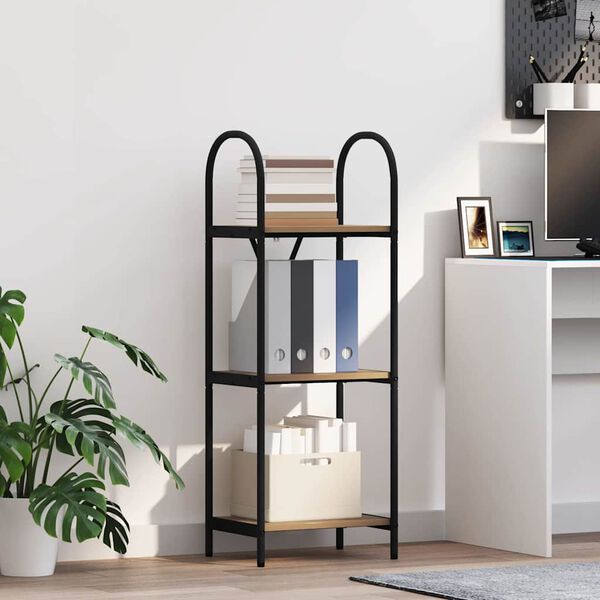 vidaXL Bogreol Artisan Egetr&aelig; 40 x 30 x 109 cm Konstrueret tr&aelig;