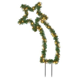 vidaXL stjerneskud med jordspyd 115 LED'er 89 cm