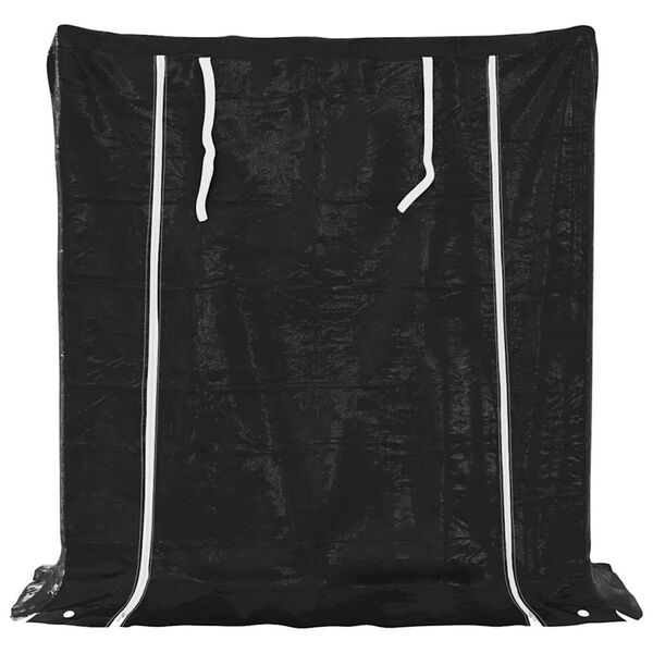 vidaXL brændestativ med regnslag 100,5x40,5x110,5 cm galvaniseret stål