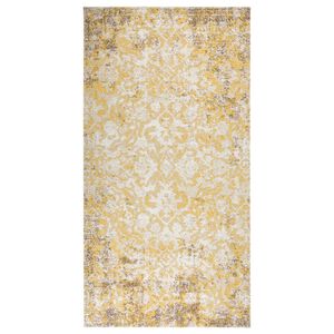 vidaXL fladv&aelig;vet udend&oslash;rst&aelig;ppe 80x150 cm gul
