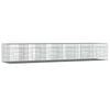 vidaXL 6-panels kaninbur 327x79x54 cm galvaniseret jern