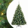 vidaXL Kunstigt juletr&aelig; med 300 LED'er Gr&oslash;n 210 cm PE og PVC