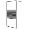 vidaXL brusev&aelig;g 100x195 cm klart sikkerhedsglas sort