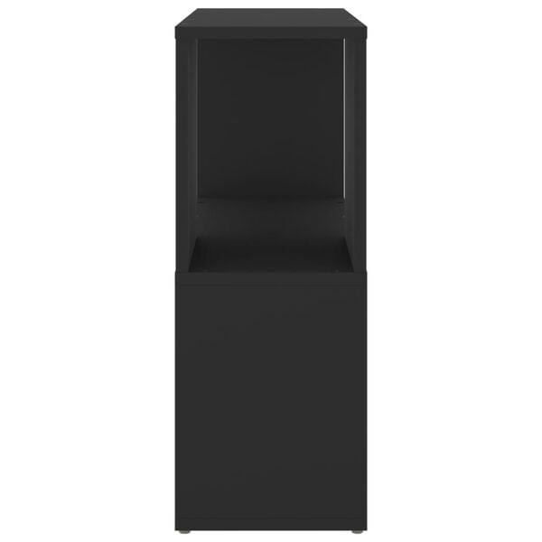 vidaXL bogreol 60x24x63 cm konstrueret tr&aelig; sort