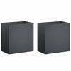 vidaXL Have Blomsterkrukke 2 stk. Antracit 50 x 30 x 40 cm