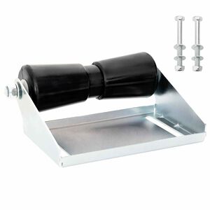 vidaXL B&aring;dtraileroller med beslag 25,4 cm S&oslash;lv Galvaniseret st&aring;l