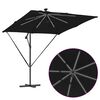vidaXL Kantilever bananparasol Sort 249 x 249 x 250 cm