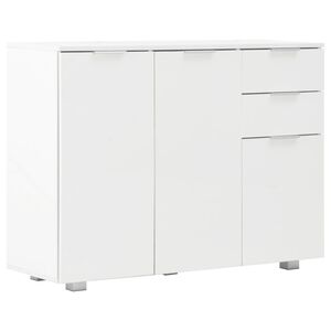 vidaXL sk&aelig;nk 107x35x80,5 cm hvid h&oslash;jglans