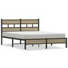vidaXL sengeramme 137x190 cm uden madras konstrueret tr&aelig; sonoma-eg