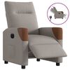 vidaXL eldrevet l&aelig;nestol stof gr&aring;brun