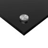vidaXL Køkken bagvæg 2 pcs Sort 100 x 60 cm hærdet glas