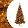 vidaXL Juletr&aelig; Guld 180 cm PET