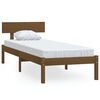 vidaXL sengestel 90x190 cm Single massivt fyrretr&aelig; gyldenbrun