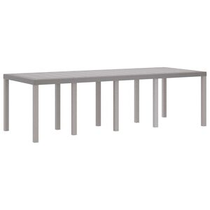 vidaXL Havem&oslash;bel Bord Lysegr&aring; 250 x 100 x 73 cm polyrattan