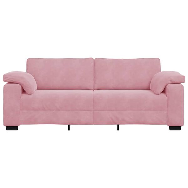 vidaXL 3-personers sofa 220x77x82 cm fl&oslash;jl lyser&oslash;d