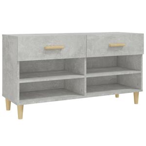 vidaXL skoreol 102x35x55 cm konstrueret tr&aelig; betongr&aring;