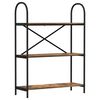 vidaXL Bogreol 3 niveauer 80 x 30 x 109 cm Konstrueret tr&aelig; R&oslash;get eg