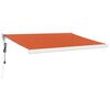 vidaXL foldemarkise 3,5x2,5 m stof og aluminium orange og brun