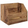 vidaXL Vinylalbum kasse Gammelt tr&aelig; 38 x 30 x 29 cm Konstrueret tr&aelig;