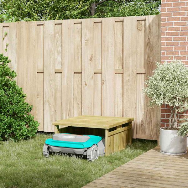 vidaXL Gr&aelig;sklipper Garage Brun 73.5 x 81.5 x 38.5 cm