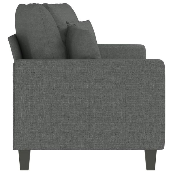 vidaXL 2-personers sofa 140 cm stof mørkegrå