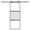 vidaXL skyded&oslash;r med hardwares&aelig;t 76x205 cm h&aelig;rdet glas og aluminium