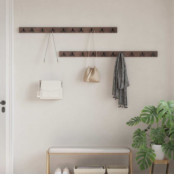 vidaXL B&oslash;jle Brun 60 x 7 x 8 cm Solid genbrugs tr&aelig;