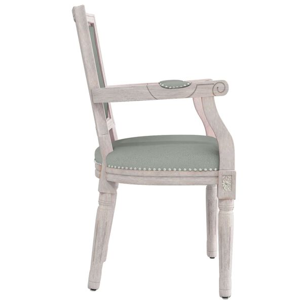 vidaXL spisebordsstol fl&oslash;jl lysegr&aring;