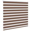 vidaXL zebragardin brun 165x150 cm stofbredde 160,9 cm polyester